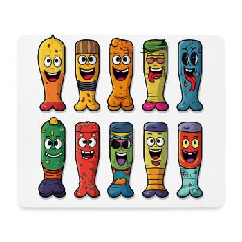 The Silly Striders - Mouse Pad (horizontal) - white - Front