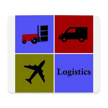 Transport und Logistik Unternehmen - Mousepad (Querformat) - Weiß - Vorne