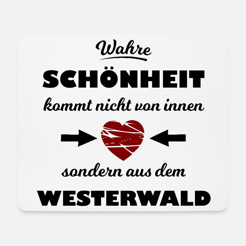 Schönheit im Westerwald - Mousepad (Querformat) - Weiß