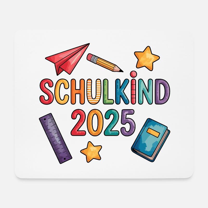 Einschulung 2025 - Mousepad (Querformat) - Weiß