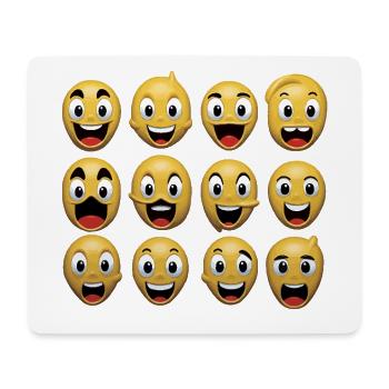 The Silly Expressions - Mouse Pad (horizontal) - white - Front