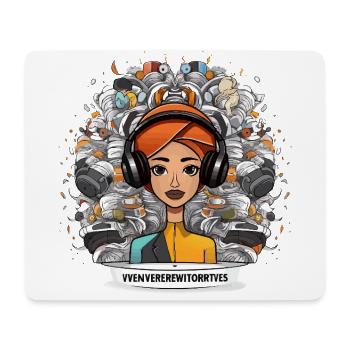 La voix des introvertis - Tapis de souris (format paysage) - blanc - Devant