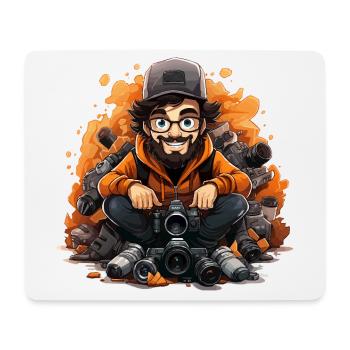 Rahmen-Marktplatz - Mousepad (Querformat) - Weiß - Vorne