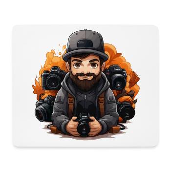 Frame & Capture: Künstler und Sammler verbinden - Mousepad (Querformat) - Weiß - Vorne