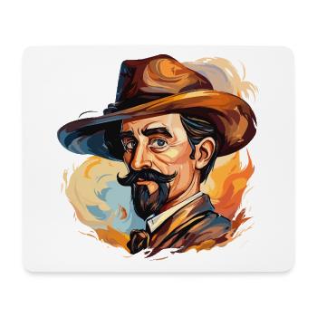 Kunst im Wandel der Geschichte: Erkundung von Kunstbewegungen für H - Mousepad (Querformat) - Weiß - Vorne
