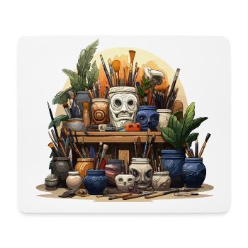 Sculpt & Shape: Werkzeugkasten für Enthusiasten - Mousepad (Querformat) - Weiß - Vorne