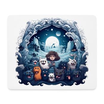 Royaume de la magie - Tapis de souris (format paysage) - blanc - Devant