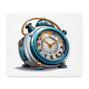 Retro Wake-Up - Mouse Pad (horizontal) - white - Front