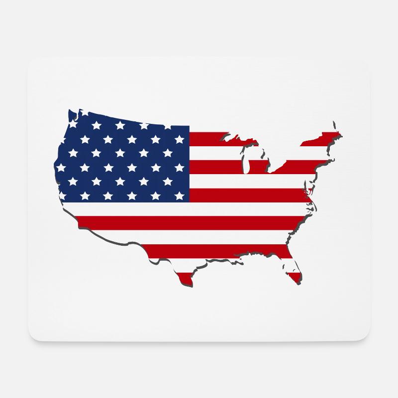 Map USA - Mouse Pad (horizontal) - white