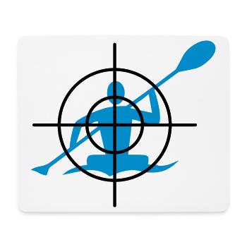 Canoeing in the crosshairs - Mouse Pad (horizontal) - white - Front