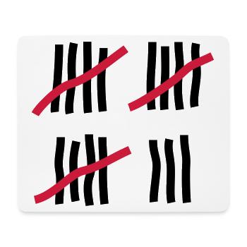 18 years - birthday - Mouse Pad (horizontal) - white - Front