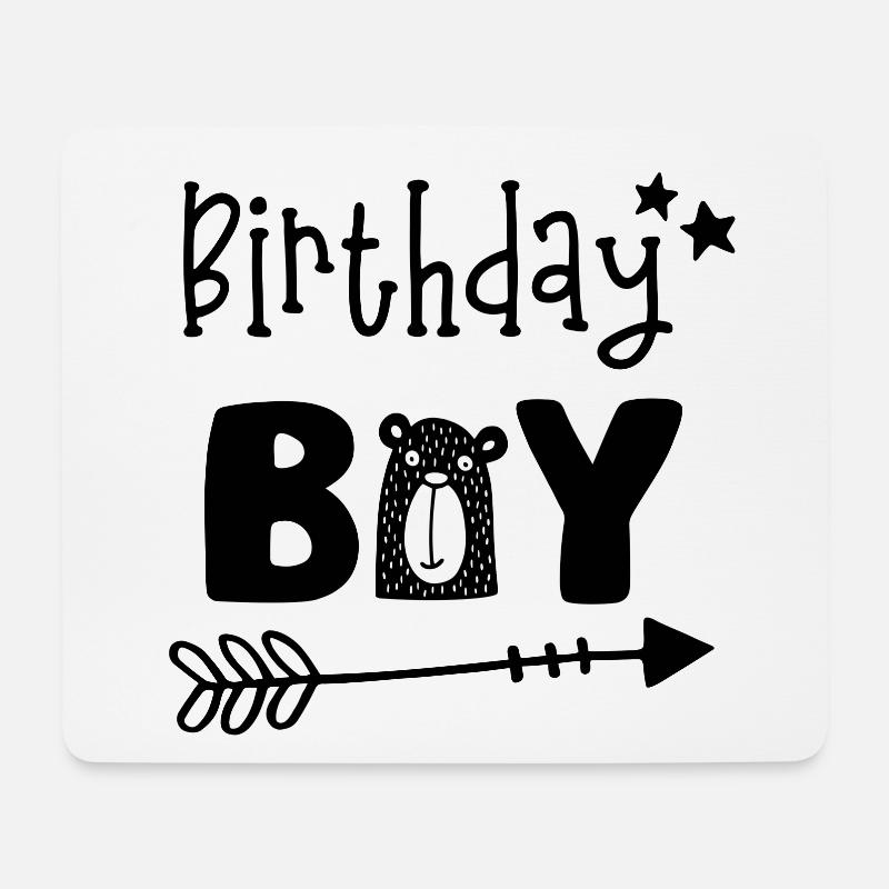 Birthday Boy - Jungen Geburtstag -Geburtstagsparty - Mousepad (Querformat) - Weiß