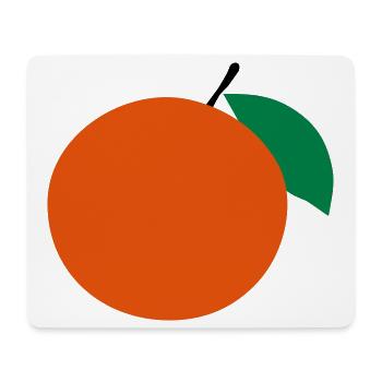 orange - Tapis de souris (format paysage) - blanc - Devant