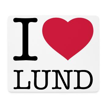 I LOVE LUND Sweden - Mouse Pad (horizontal) - white - Front