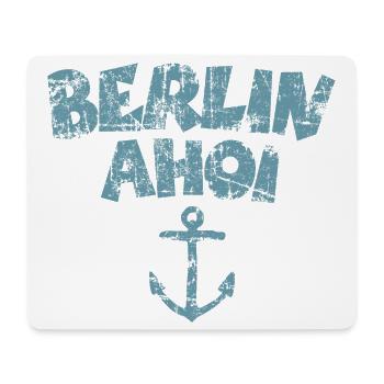 Berlin Ahoi Anker Vintage Hell - Mousepad (Querformat) - Weiß - Vorne