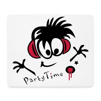 DJ, Disco, Party - Mousepad (Querformat) - Weiß - Vorne