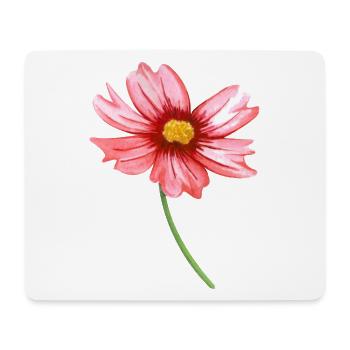Blume - Mousepad (Querformat) - Weiß - Vorne