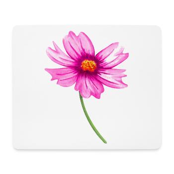 fleur - Tapis de souris (format paysage) - blanc - Devant