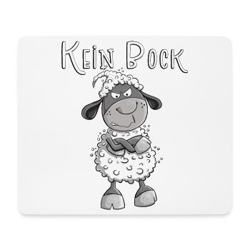 Kein Bock Schaf I Nein Statement Fun Sprüche - Mousepad (Querformat) - Weiß - Vorne