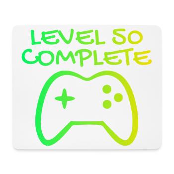 50. Geburtstag Level 50 Complete - Mousepad (Querformat) - Weiß - Vorne