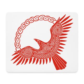 roter wikingeradler - Mousepad (Querformat) - Weiß - Vorne