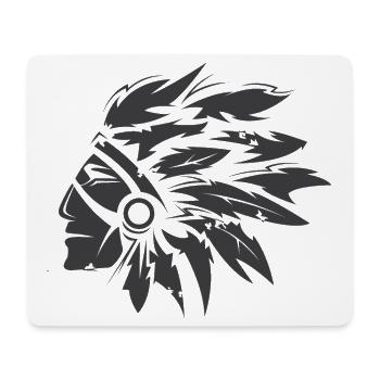 Symbole indien Illustration en chef Icône graphique - Tapis de souris (format paysage) - blanc - Devant