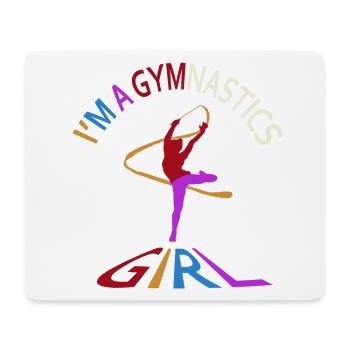 I'm A Gymnastics Girl - Mouse Pad (horizontal) - white - Front