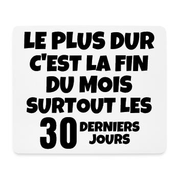 pouvoir d'achat, facture, crise énergétique - Tapis de souris (format paysage) - blanc - Devant