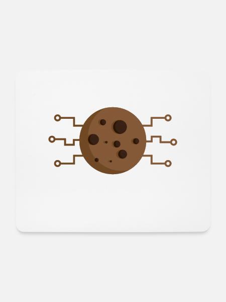 Ich akzeptiere Cookies Tech-Meme - Mousepad (Querformat) - Weiß