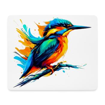Kingfisher - Mouse Pad (horizontal) - white - Front