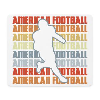 American Football Retro Look - Mousepad (Querformat) - Weiß - Vorne