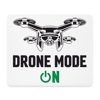 Mode drone activé - Tapis de souris (format paysage) - blanc - Devant