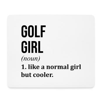 Golf - Mousepad (Querformat) - Weiß - Vorne