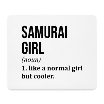 Samurai - Mousepad (Querformat) - Weiß - Vorne