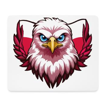 Aigle Polska Pologne Drapeau polonais - Tapis de souris (format paysage) - blanc - Devant