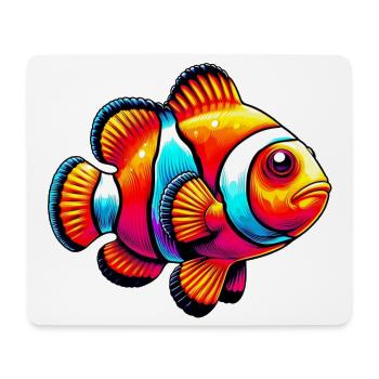 Clownfisch - Mousepad (Querformat) - Weiß - Vorne
