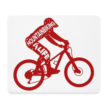 Motivation VTT - Tapis de souris (format paysage) - blanc - Devant