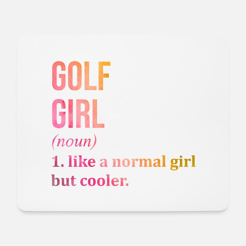 Golf - Mousepad (Querformat) - Weiß