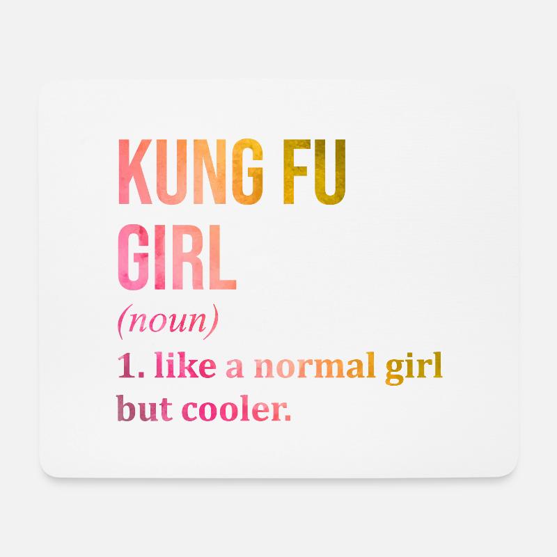 Kung-Fu - Mousepad (Querformat) - Weiß