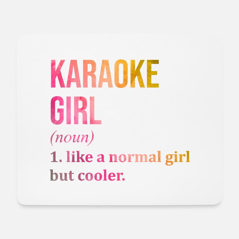 Karaoke - Mouse Pad (horizontal) - white
