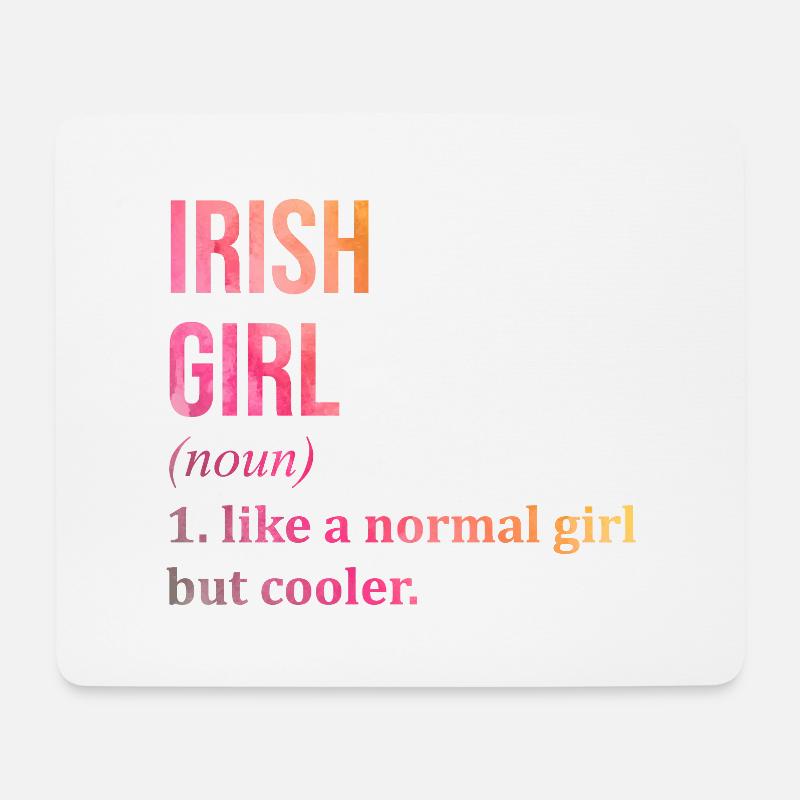 Irland - Mousepad (Querformat) - Weiß