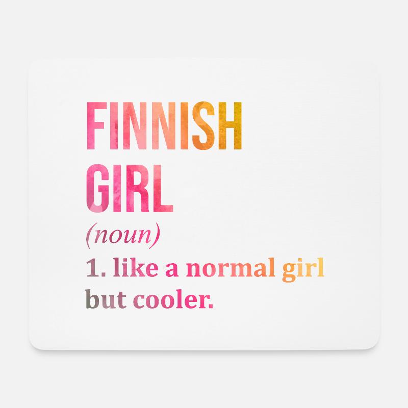 Finnland - Mousepad (Querformat) - Weiß