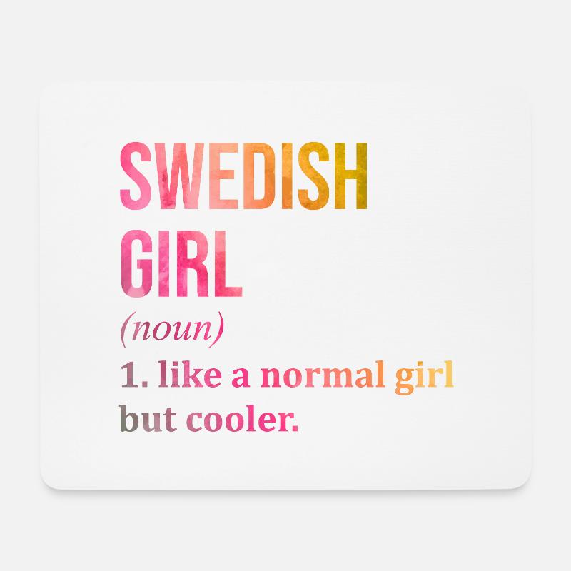 Schweden - Mousepad (Querformat) - Weiß