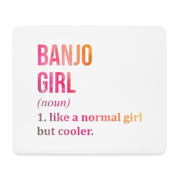 Banjo - Mousepad (Querformat) - Weiß - Vorne