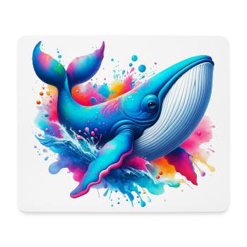 Wal - Mousepad (Querformat) - Weiß - Vorne