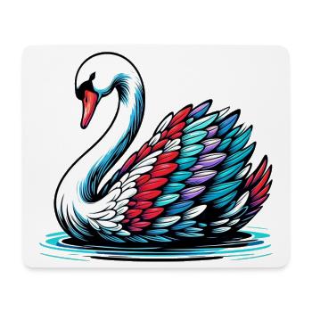 Swan - Mouse Pad (horizontal) - white - Front