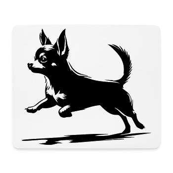 Chihuahua - Tapis de souris (format paysage) - blanc - Devant