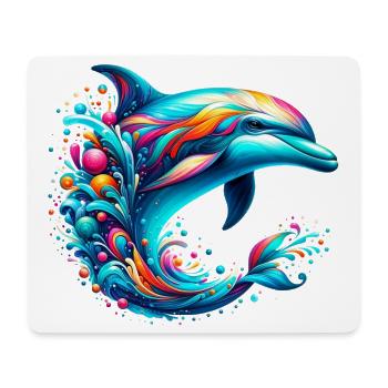 Delfin - Mousepad (Querformat) - Weiß - Vorne