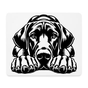 Great Dane - Mouse Pad (horizontal) - white - Front