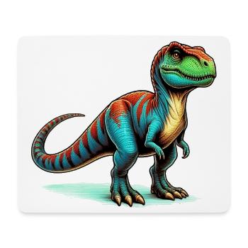 Dinosaur - Mouse Pad (horizontal) - white - Front
